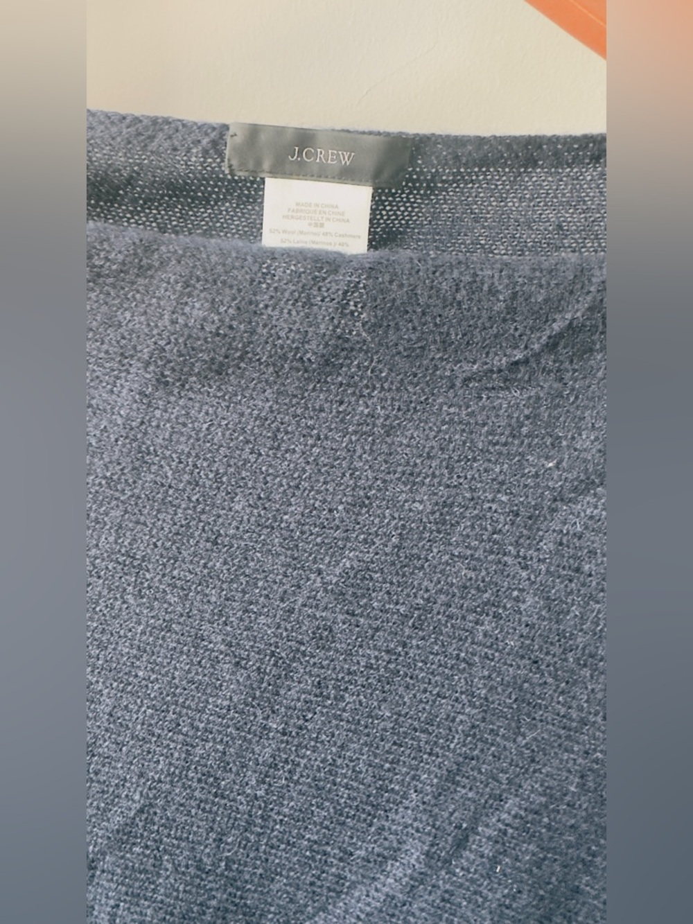 J. Crew Dark Navy Knit Poncho Top - Picture 3 of 5